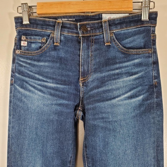 AG Adriano Goldschmied The Prima Ankle Cigarette Ankle Skinny Jeans Dark 24R - Picture 2 of 11